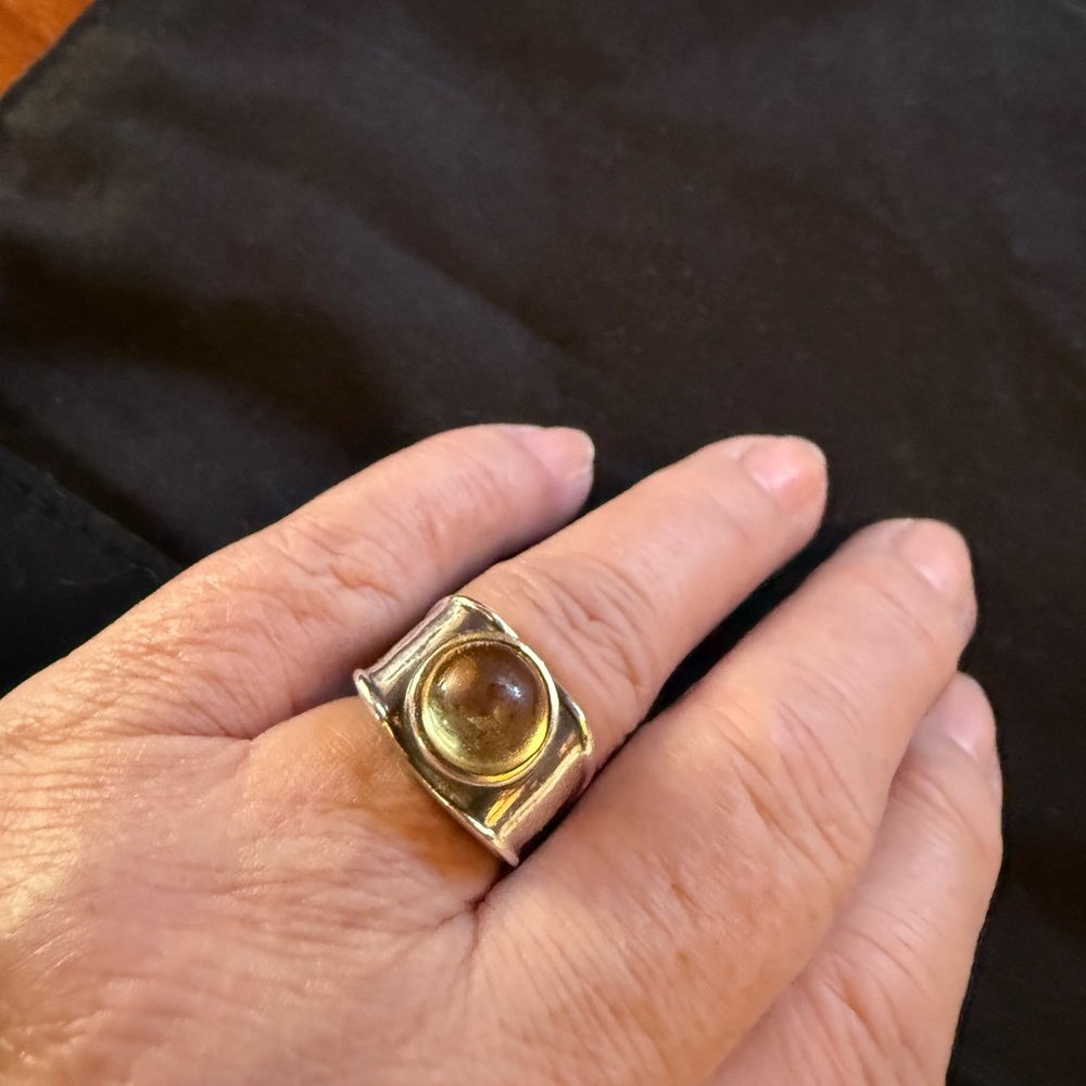 Elegant Silver and Gold Ring